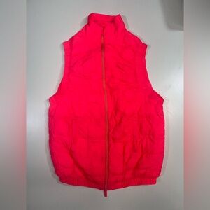 Free People Movement Puffer Vest Bright Highlighter Pink Women’s Size XS